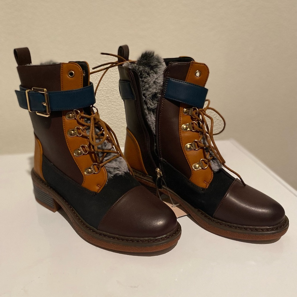 Fancy ‘riding’ paddock boots with fur